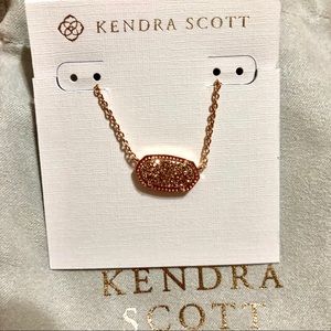 Kendra Scott Elisa in rose gold drusy